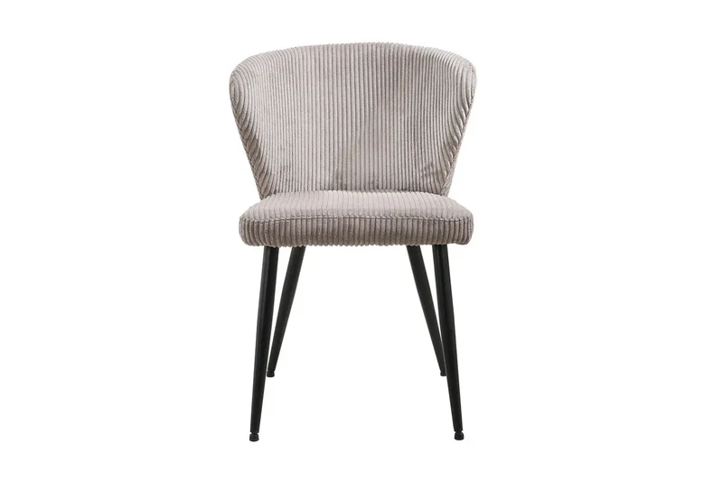 Chaise de Salle à Manger TONYO en Velours Côtelé - 54 x 55 cm