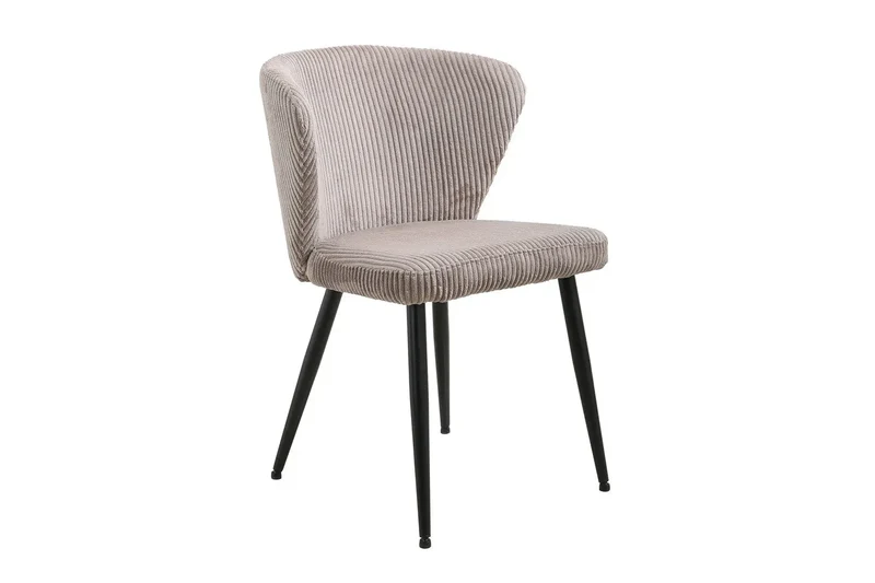 Chaise de Salle à Manger TONYO en Velours Côtelé - 54 x 55 cm