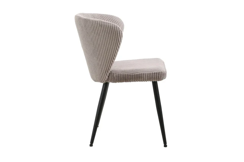 Chaise de Salle à Manger TONYO en Velours Côtelé - 54 x 55 cm