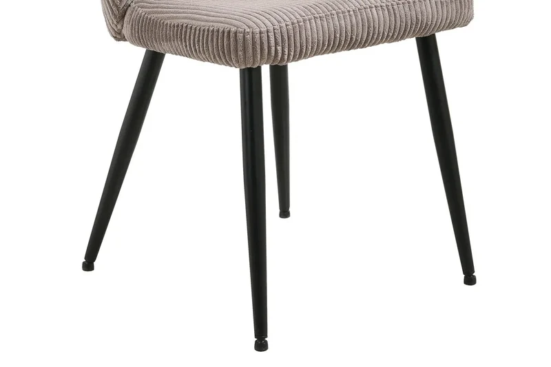 Chaise de Salle à Manger TONYO en Velours Côtelé - 54 x 55 cm