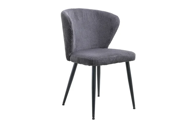 Chaise de Salle à Manger TONYO en Velours Côtelé - 54 x 55 cm