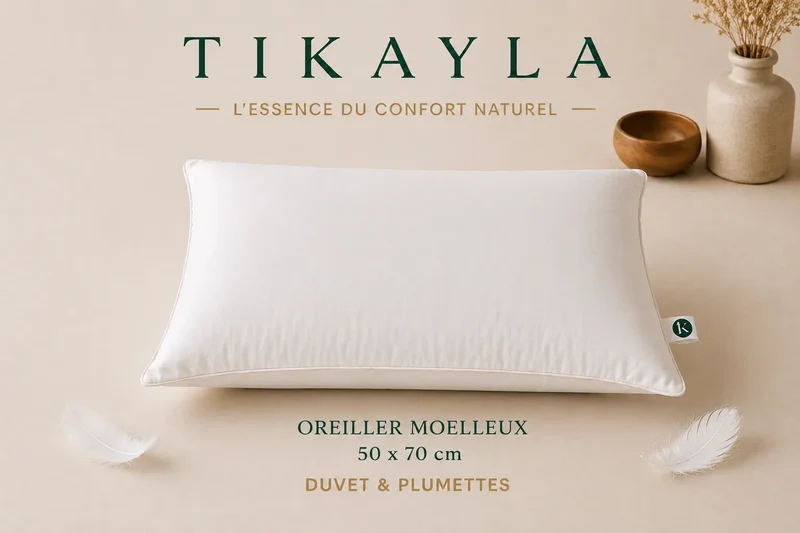 Oreiller moelleux CIRRUS – 90 % duvet de canard français