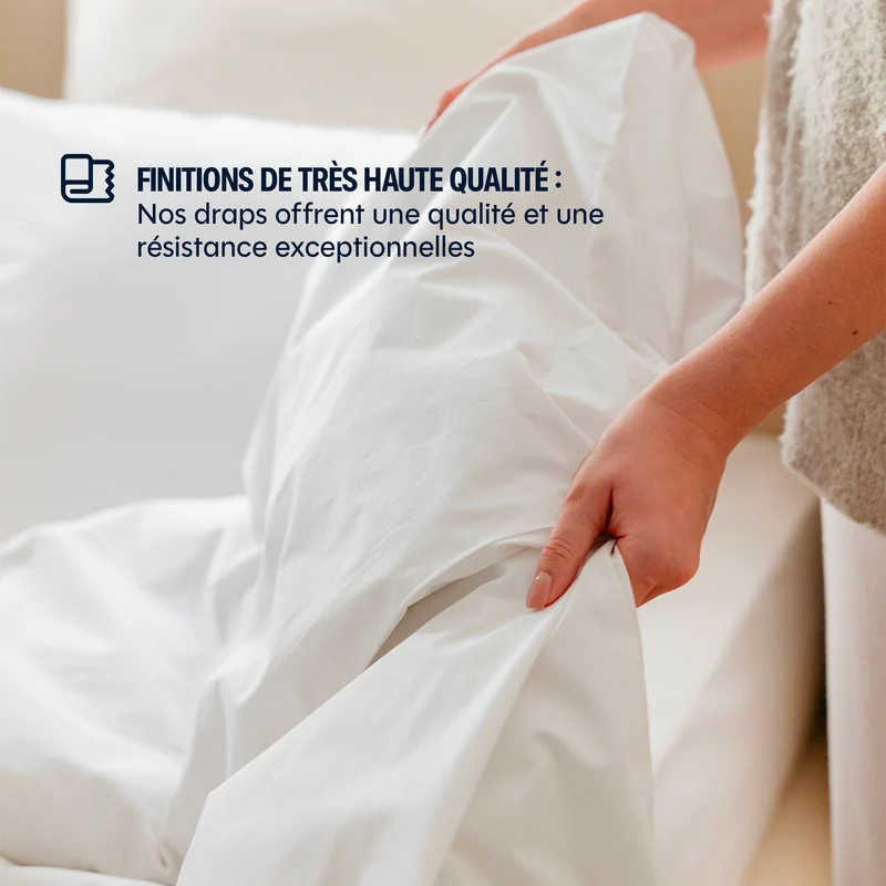 Housse de couette percale lavée - 8 coloris au choix