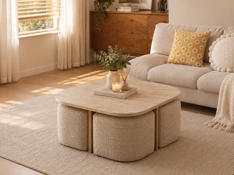 Table Basse Marbella Pouf