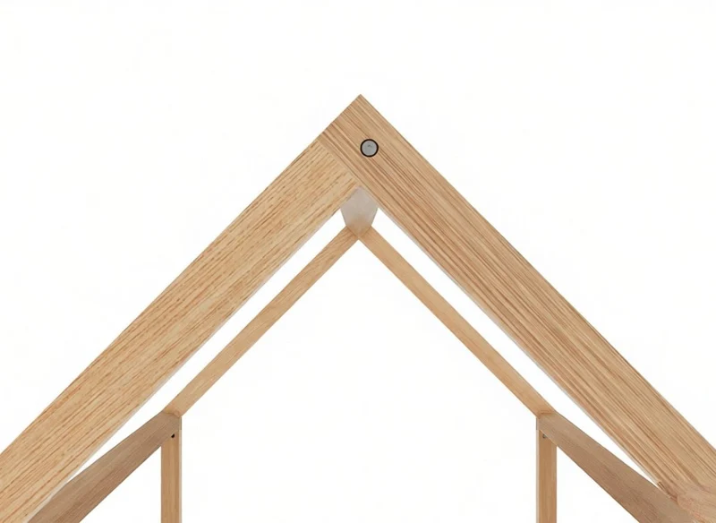 Lit cabane en bois 90 x 190 cm POPY