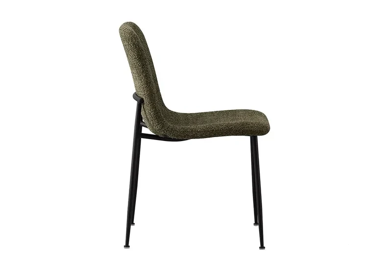 Chaise de Salle à Manger ALICYA Velours Côtelé ou Bouclé - 42 x 57 cm