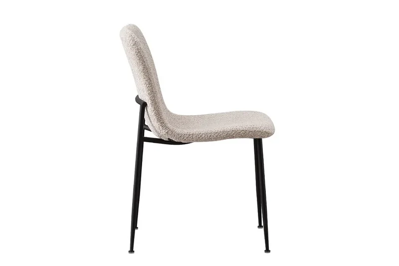 Chaise de Salle à Manger ALICYA Velours Côtelé ou Bouclé - 42 x 57 cm