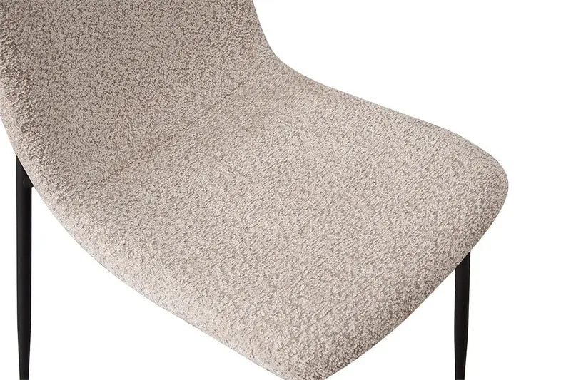 Chaise de Salle à Manger ALICYA Velours Côtelé ou Bouclé - 42 x 57 cm