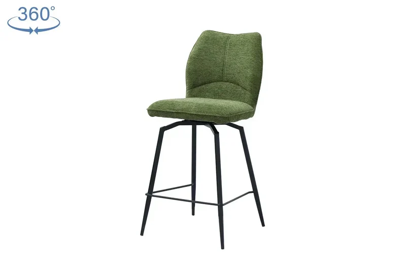 Chaises de Bar LYARA en Tissu - 48 x 56 cm