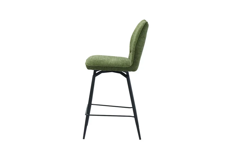 Chaises de Bar LYARA en Tissu - 48 x 56 cm