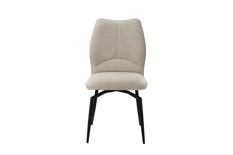 Chaises de Salle à Manger Pivotante LYARA en Tissu - 45,5 x 60 cm