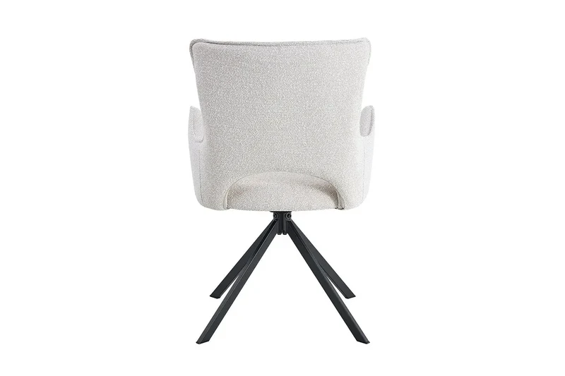 Chaises Pivotantes de Salle à Manger avec Accoudoirs BILY en Tissu - 57,5 x 60 cm