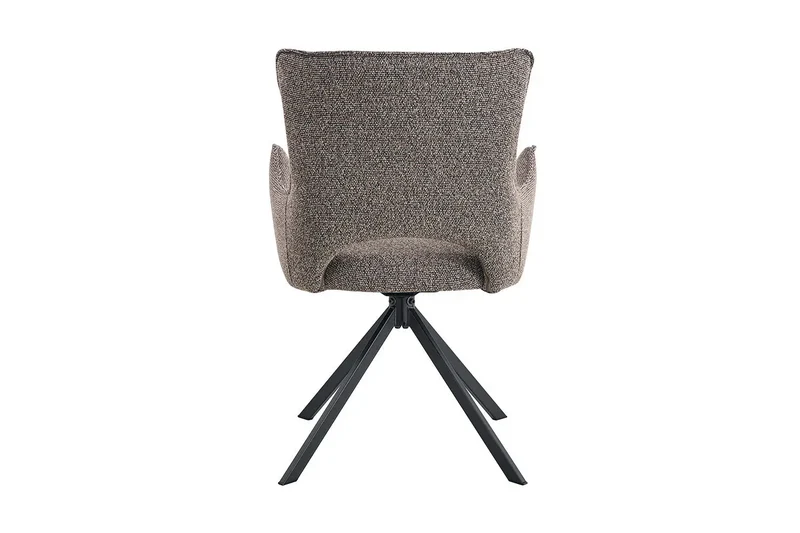Chaises Pivotantes de Salle à Manger avec Accoudoirs BILY en Tissu - 57,5 x 60 cm