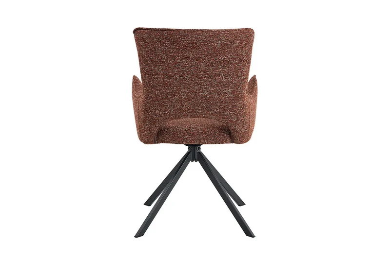 Chaises Pivotantes de Salle à Manger avec Accoudoirs BILY en Tissu - 57,5 x 60 cm