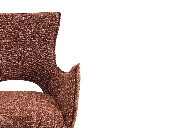 Chaises Pivotantes de Salle à Manger avec Accoudoirs BILY en Tissu - 57,5 x 60 cm
