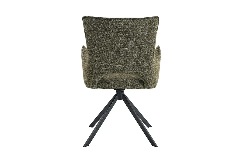Chaises Pivotantes de Salle à Manger avec Accoudoirs BILY en Tissu - 57,5 x 60 cm