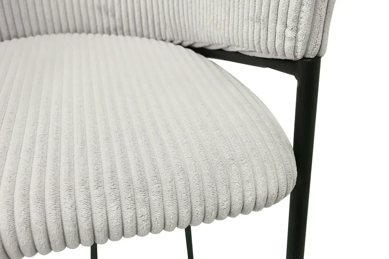Chaises de Bar HINAYA en Velours Côtelé - 54 x 59 cm