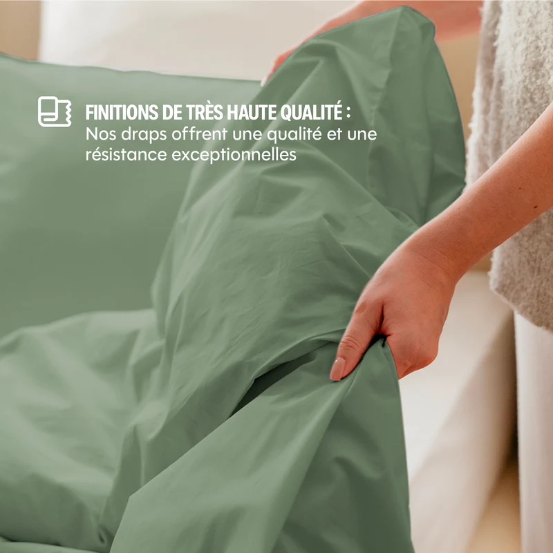 Housse de couette percale lavée - 8 coloris au choix