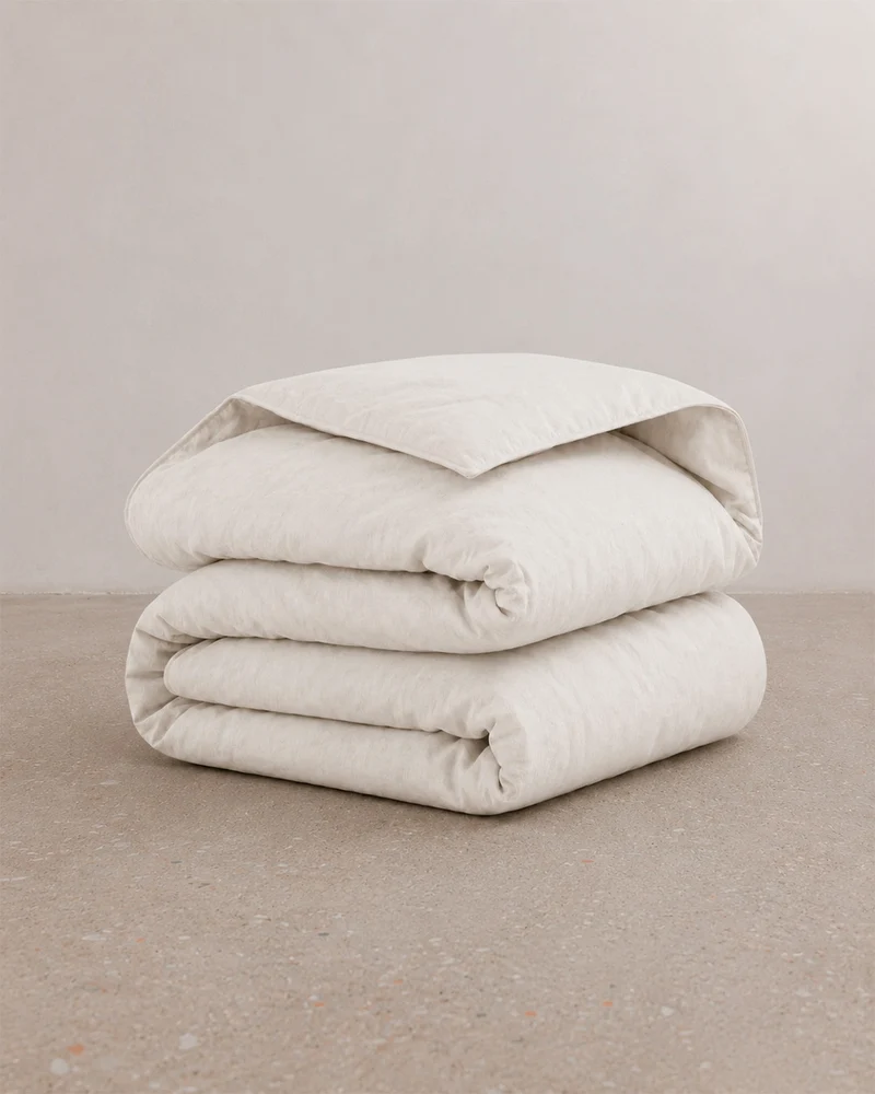 Housse de couette percale lavée - 8 coloris au choix