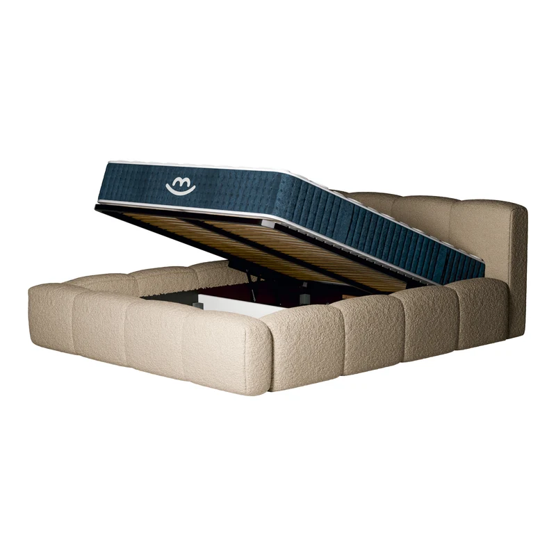 Ensemble lit coffre Equinox et matelas à mémoire de forme Jade - 26cm