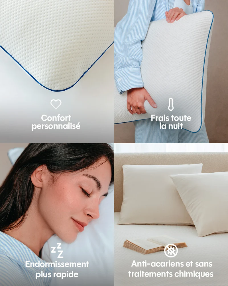 Oreiller Memory Air - mémoire de forme - à l'unité