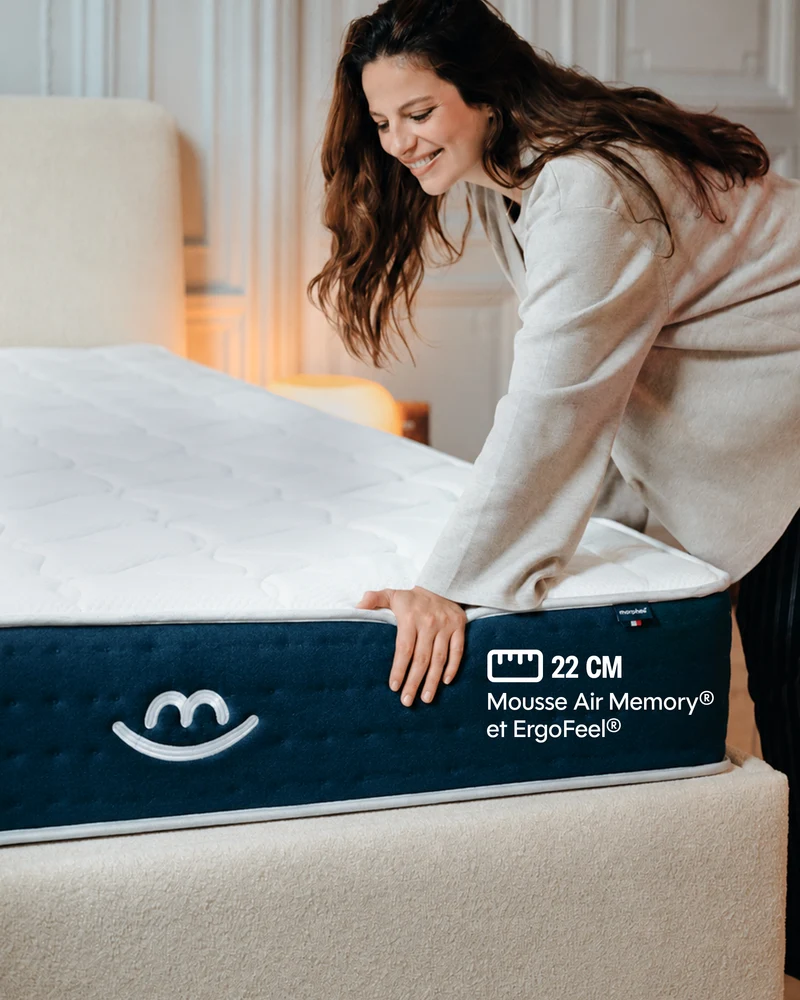 Matelas hybride Mila - mousse et ressorts - 22cm