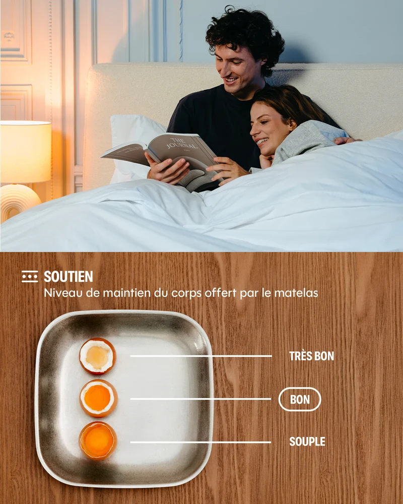 Matelas hybride Mila - mousse et ressorts - 22cm