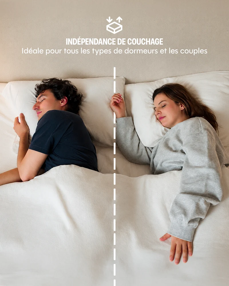 Matelas hybride Mila - mousse et ressorts - 22cm