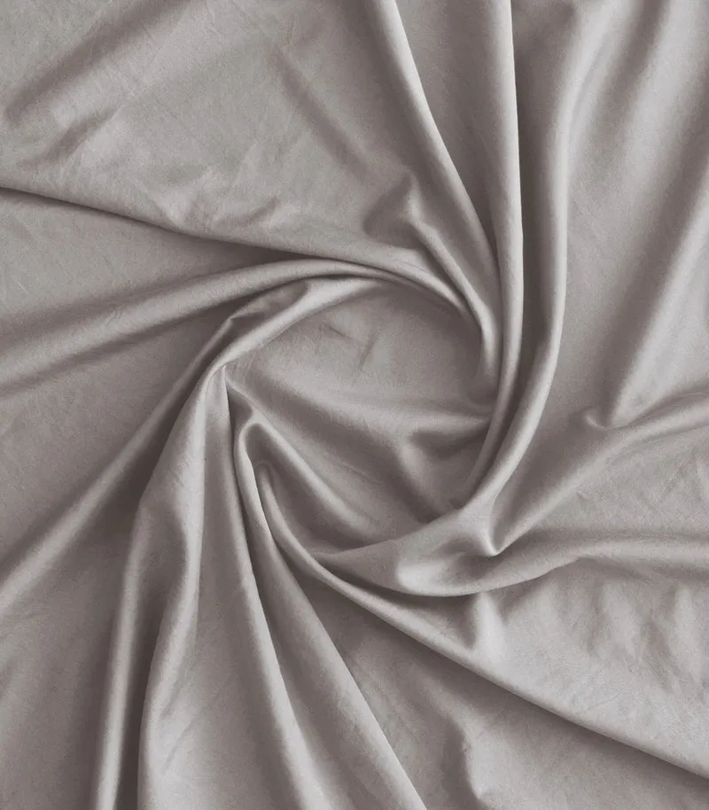 Taies d'oreiller en satin de coton - Gris Ecume
