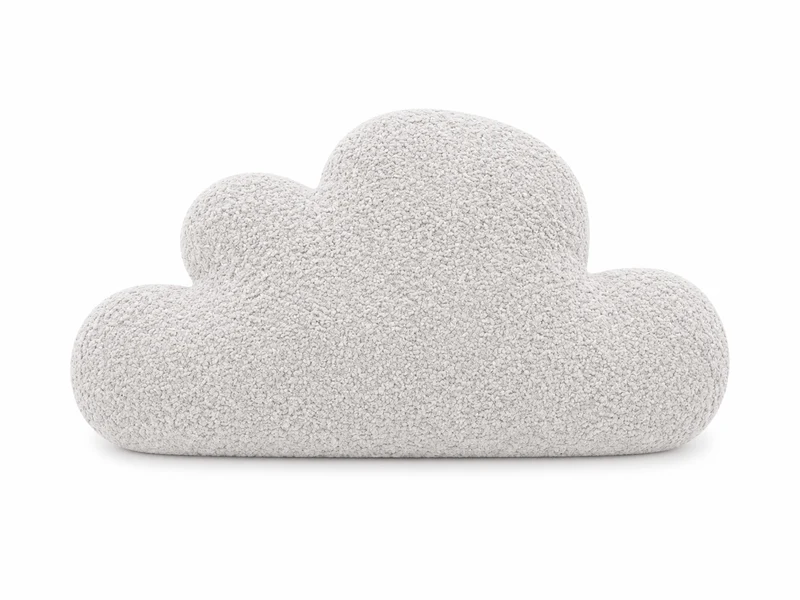 Grand coussin Nuage en tissu texturé bouclé