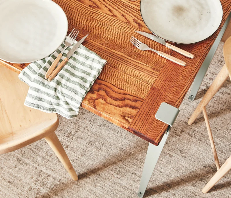 Table haute en bois massif ÉOS - Kipli x TIPTOE 80x80cm
