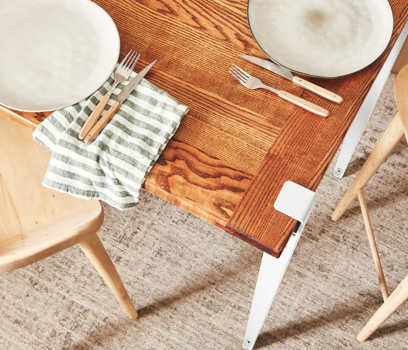 Table haute en bois massif ÉOS - Kipli x TIPTOE 80x80cm