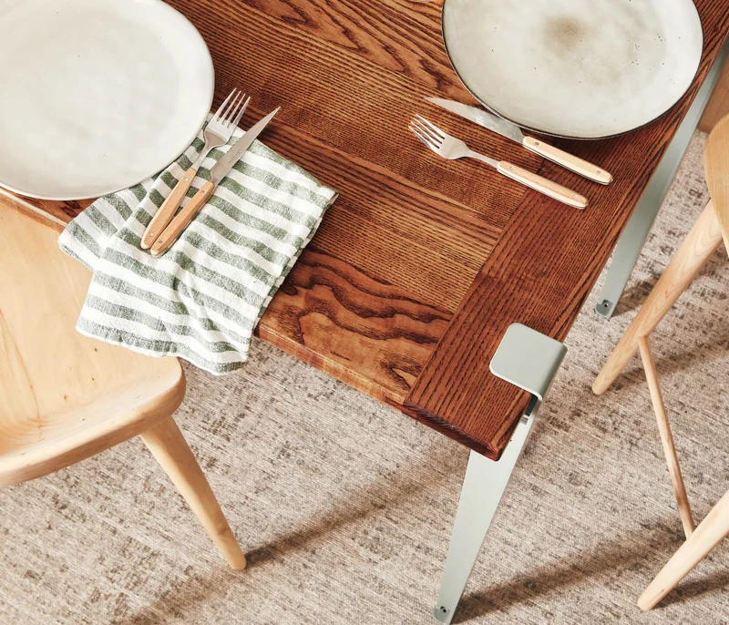 Table haute en bois massif ÉOS - Kipli x TIPTOE 80x80cm