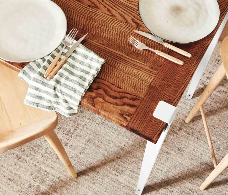 Table haute en bois massif ÉOS - Kipli x TIPTOE 80x80cm