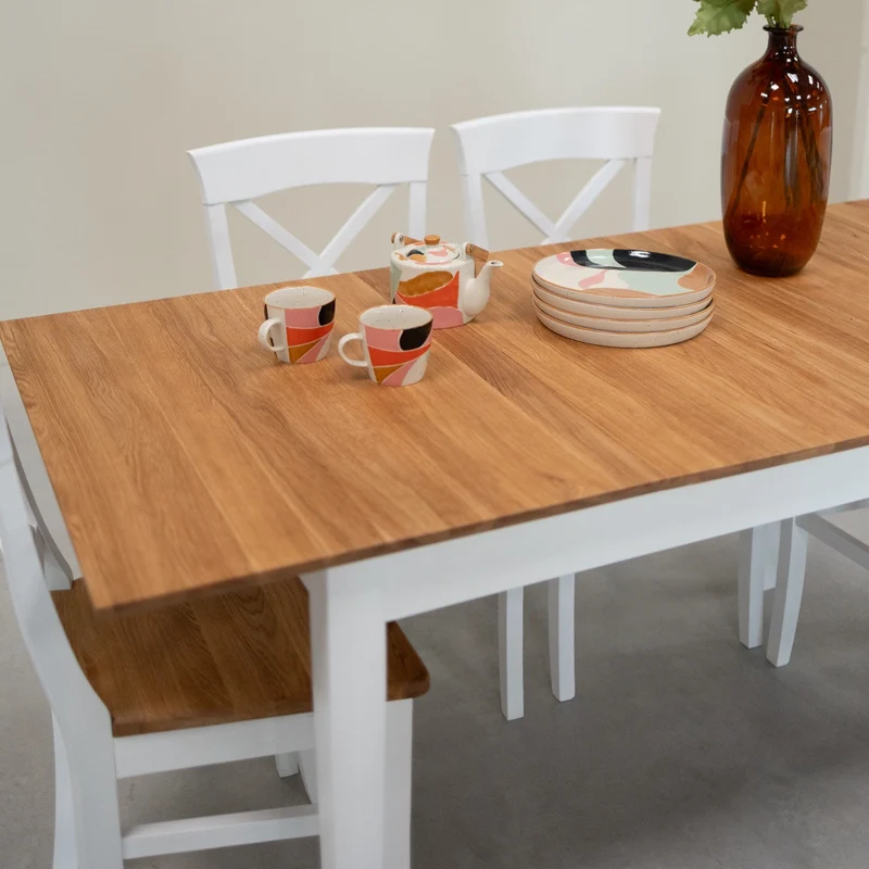 Table à manger extensible en bois massif Lausanne | NordicStory