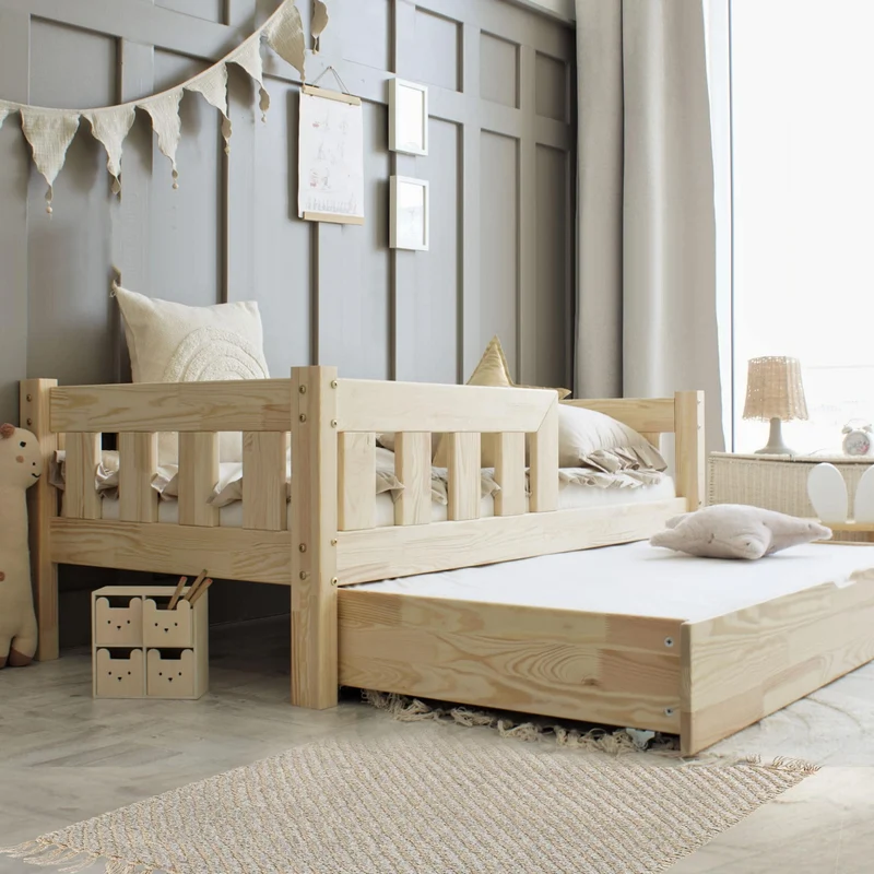 Lit simple en bois avec tiroir • Aya
