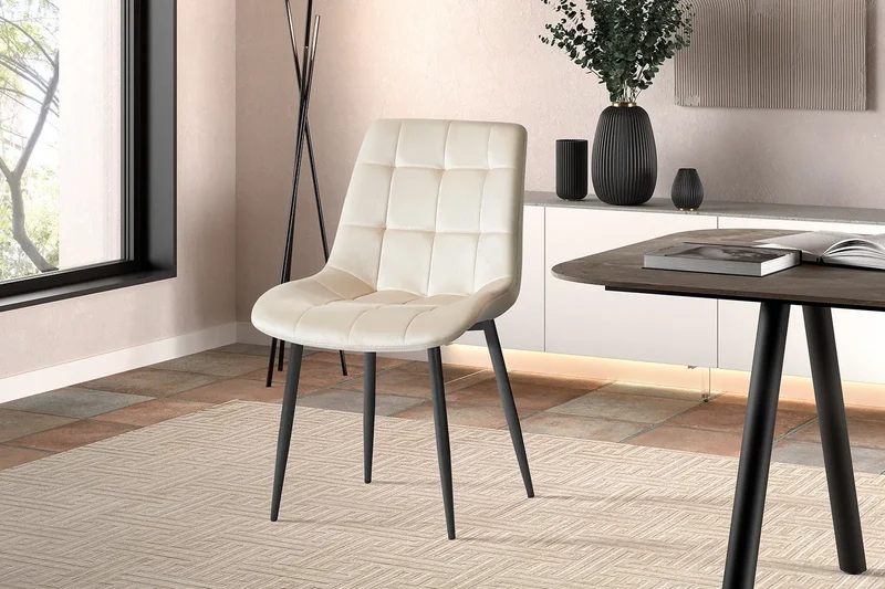 Chaise de Salle à Manger JULIA Velours - 50 x 59 cm