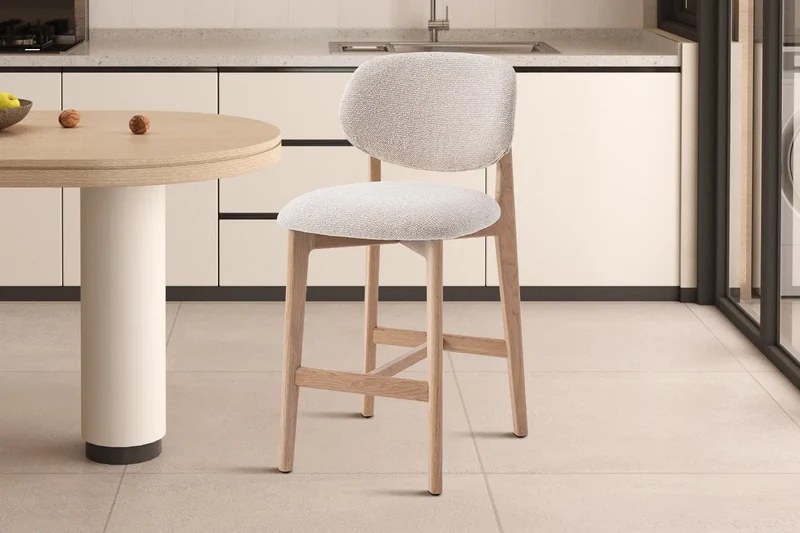 Chaise de Bar KAYA en Chêne Massif - 47 x 56.5 cm