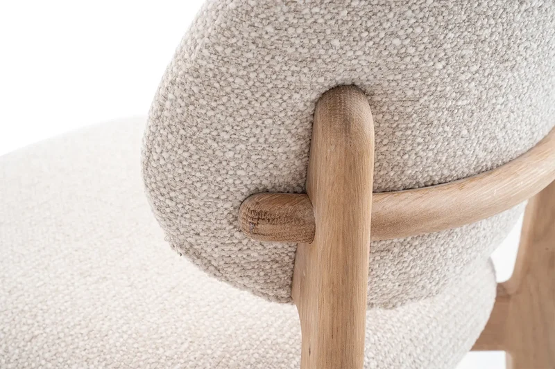 Chaise de Bar KAYA en Chêne Massif - 47 x 56.5 cm