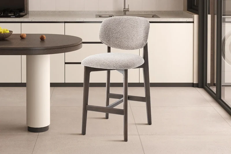Chaise de Bar KAYA en Chêne Massif - 47 x 56.5 cm