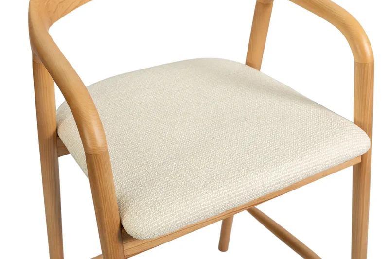 Chaise de Bar CLARA en Bois de Frêne - 55.5 x 57.5 cm