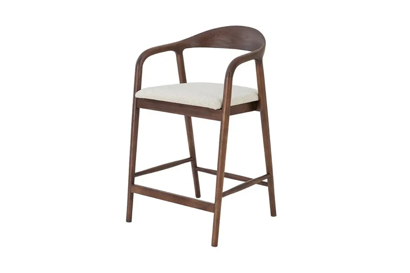 Chaise de Bar CLARA en Bois de Frêne - 55.5 x 57.5 cm