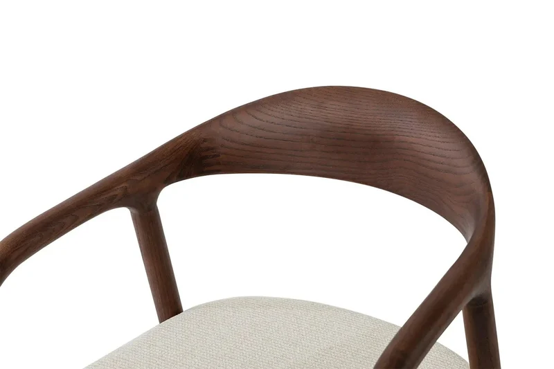 Chaise avec Accoudoirs CLARA en Bois de Frêne - 57 x 66.5 cm