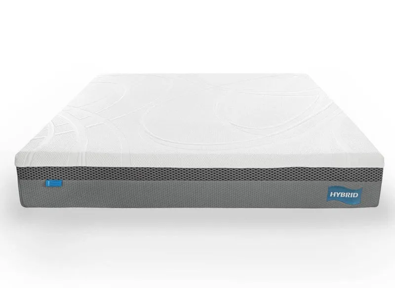 Matelas HYBRID 160 x 200 cm ressorts ensachés et mémoire de forme épaisseur 26 cm