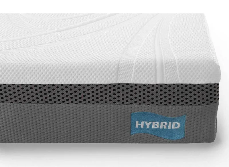 Matelas HYBRID 180 x 200 cm ressorts ensachés et mémoire de forme épaisseur 26 cm