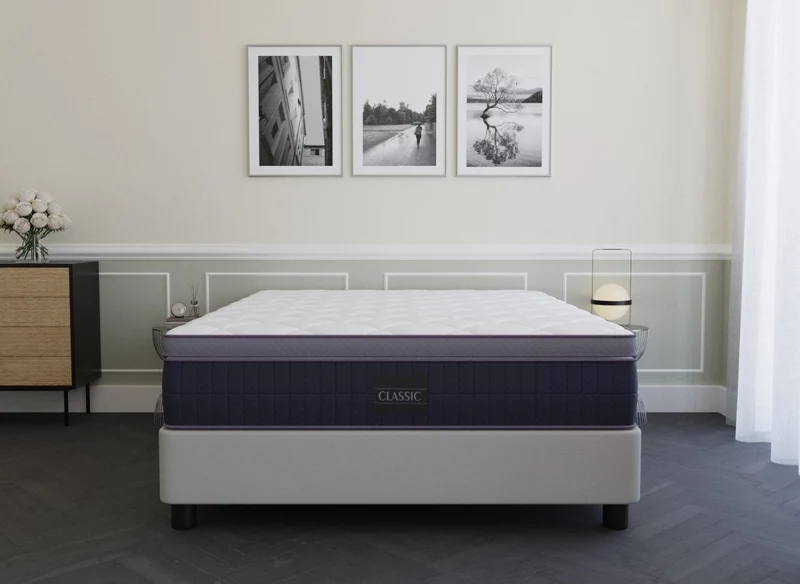 Matelas hybride CLASSIC 160 x 200 cm ressorts ensachés et mémoire de forme épaisseur 31 cm