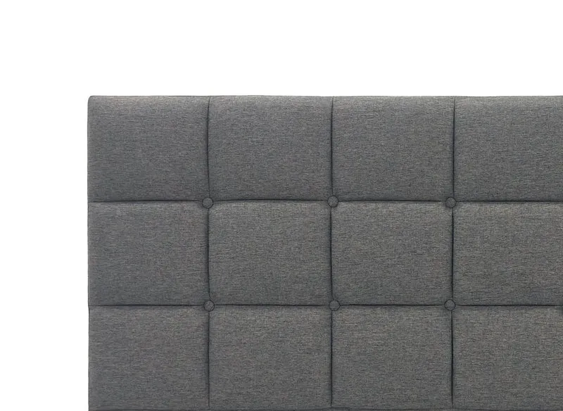 Tête de lit en tissu gris design 160 cm ALVERA