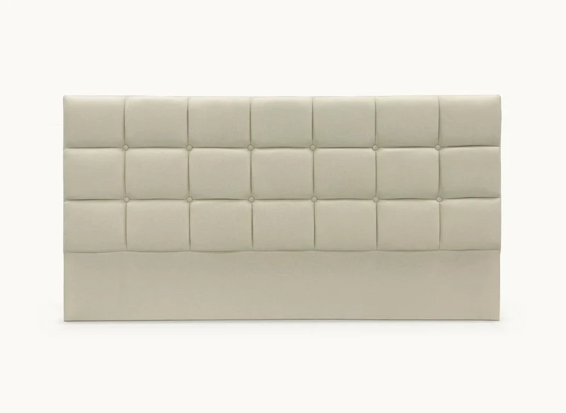 Tête de lit en tissu beige design 160 cm ALVERA