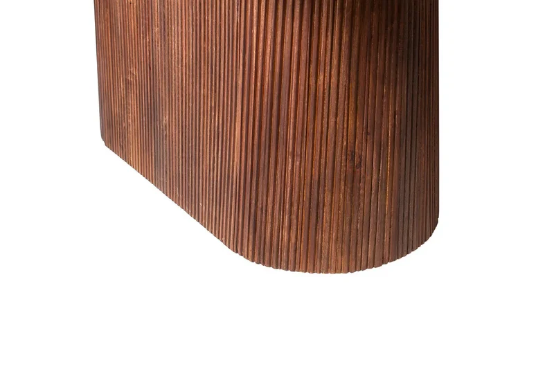 Table à Manger Ovale MAYGA en Manguier Brun Clair - 230 cm