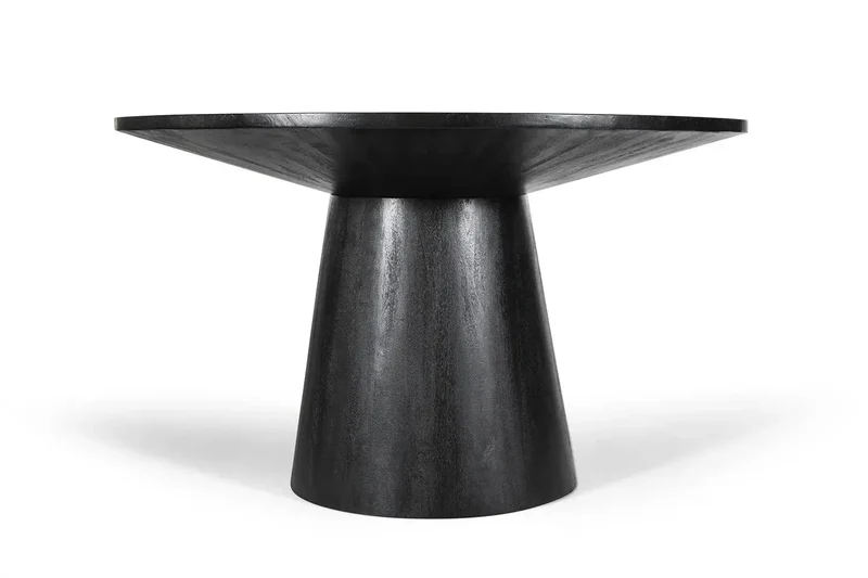 Table à manger Ronde TOMI en Bois de Manguier - 130 cm